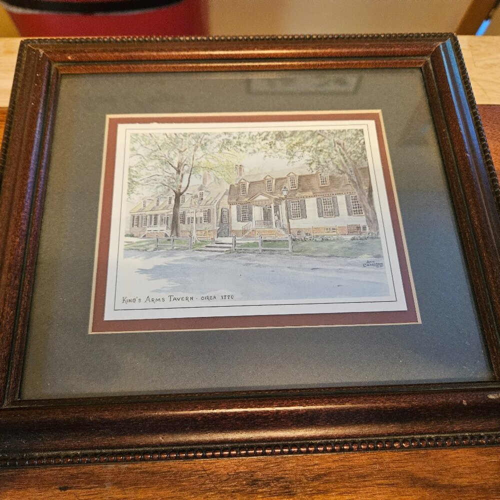 framed print of the king arms tavern this historic tavern opened in 1772 signed